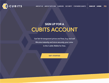 Tablet Screenshot of cubits.com